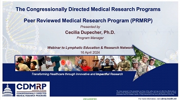 The Congressionally Directed Medical Research Programs Peer Reviewed Medical Research Program(PRMRP) thumbnail Photo