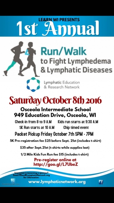Wisconsin Chapter presents the 1st LE&RN Run/Walk in Wisconsin Oct 8th 2016