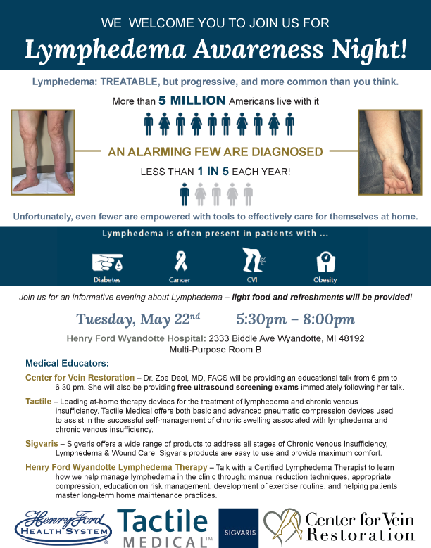 Lymphedema Awareness Night Wyandotte Mi Lymphatic Education