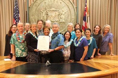 Hawaii State Governor, David Ige proclaims March 6th as World Lymphedema Day