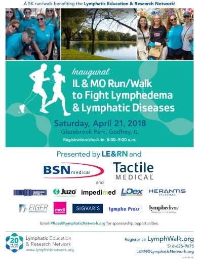 Inaugural Illinois & Missouri Run/Walk to Fight Lymphedema & Lymphatic Diseases Saturday, April 21